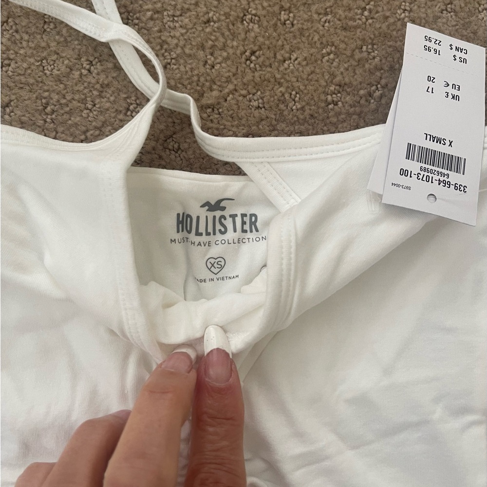 White Ruched Halter Top - Picture 4 of 5